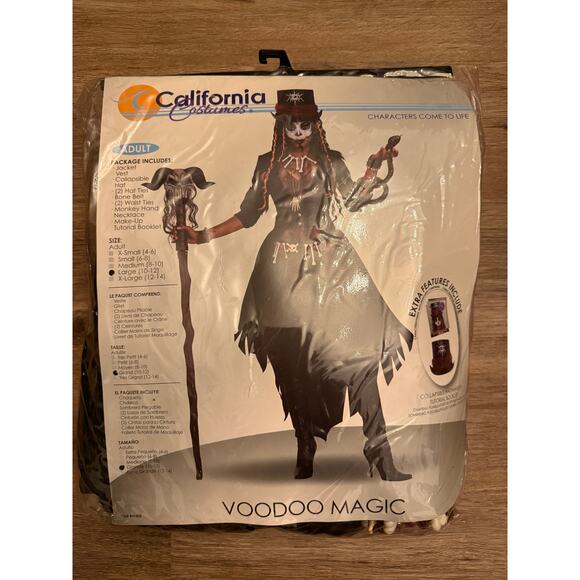 California Costume Voodoo Magic Women’s Costume Size Large 10-12 - Picture 1 of 3
